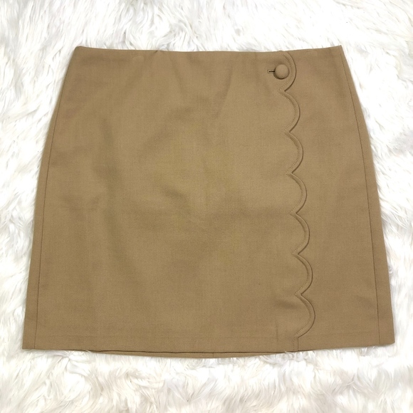 J.Crew Scalloped Wool Skirt! - Picture 1 of 7